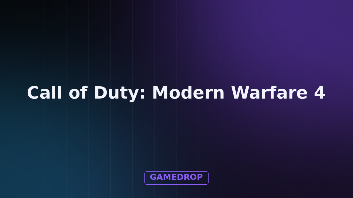 Imagem ilustrativa feita pelo GameDrop sobre Call of Duty: Modern Warfare 4
