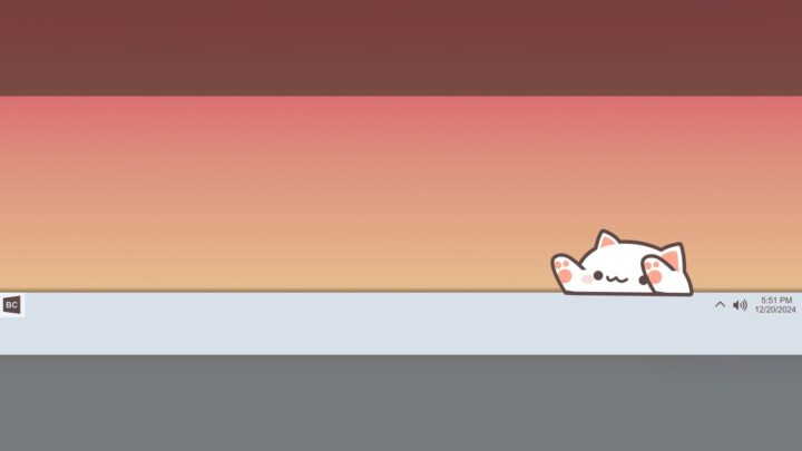 Arte oficial de Bongo Cat divulgada pelo publicador