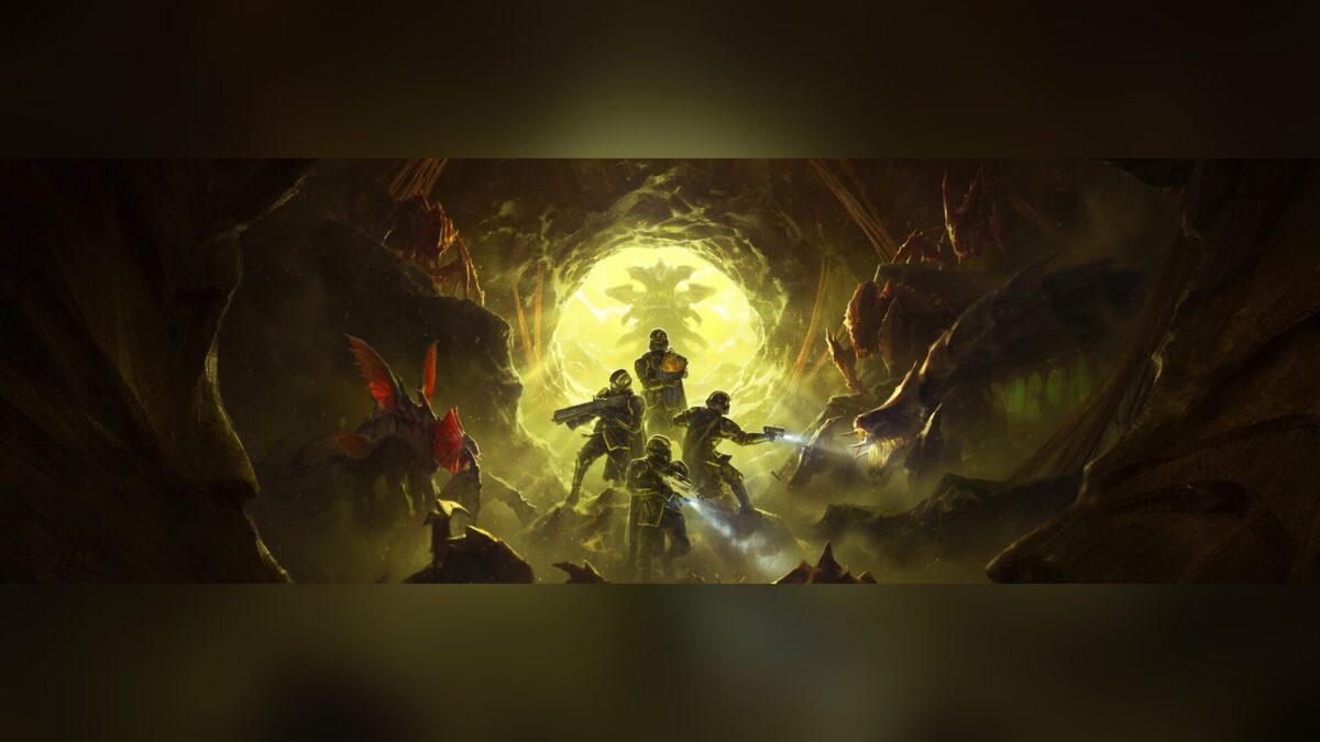 Arte oficial de Helldivers 2 divulgada pelo publicador