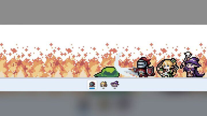 Arte oficial de TBH: Task Bar Hero divulgada pelo publicador