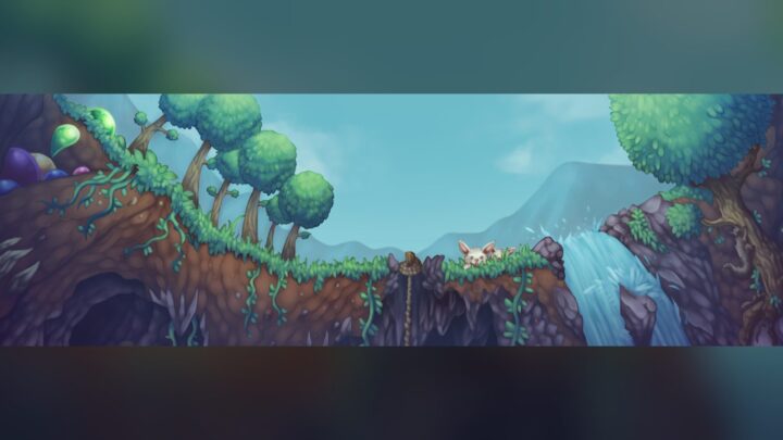 Arte oficial de Terraria divulgada pelo publicador